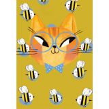 Card - Bee Cat by Binny Talib