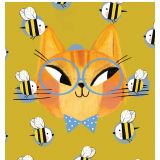 Card - Bee Cat S by Binny Talib
