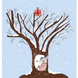 Card - Present In a Tree S by Binny Talib