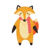 Card - Cute Animals - 100mm x 100mm