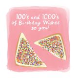 Card - Pink 100s & 1000s Birthday Wishes For You by Cat MacInnes