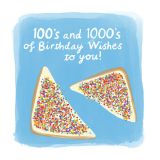 Card - Blue 100s & 1000s Birthday Wishes For You by Cat MacInnes