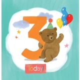 Card - Bear Is Three Today S by Cat MacInnes