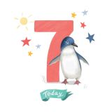 Card -  Penguin Is Seven S by Cat MacInnes