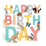 Card - Birthday Native Animals by Cat MacInnes