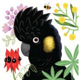 Card - Yellow-Tailed Black Cockatoo S by Cat MacInnes