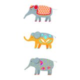 Card - Three Dressed Up Elephants by Cat MacInnes