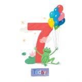 Card - Frog Is Seven Today by Cat MacInnes