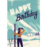 Card - Happy Birthday Ski by Chrisillo