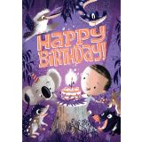 Card - Happy Birthday Animals by Chrisillo