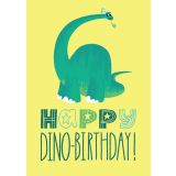 Card - Happy Birthday, Green Dinosaur by Chrisillo