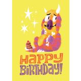 Card - Happy Birthday, Girl & Dachshund by Chrisillo