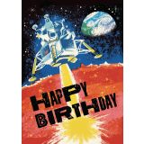 Card - Happy Birthday, Space Boy by Chrisillo