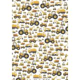 Wrapping Sheets - Diggers & Trucks by Cat MacInnes