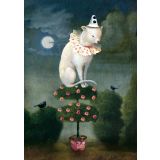 Card - Harlekin Cat by Catrin