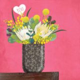 Card - Floral Native Vase by Deb Hudson