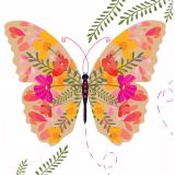 Card - Multi-Coloured Butterfly by Deb Hudson