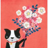 Card - Dog Gifting Bouquet by Deb Hudson