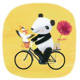 Card - Panda & Duck On A Bike by Deb Hudson