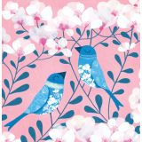 Card - Two Blue Birds by Deb Hudson