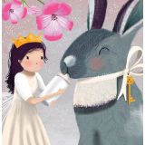 Card - Fairy Feeding Bunny by Deb Hudson