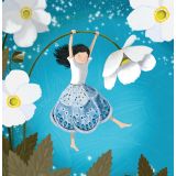 Card - Girl & Flower by Deb Hudson