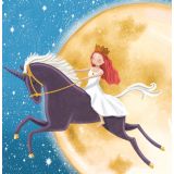 Card - Princess On Horse by Deb Hudson