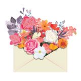 Card - Summer Floral Envelope by Deb Hudson