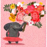 Card - Elephant Gifting Bouquet by Deb Hudson