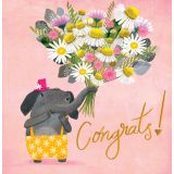Card - Elephant Congrats by Deb Hudson