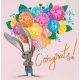 Card - Bunny Congrats by Deb Hudson