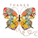 Card - Butterfly Thanks by Deb Hudson