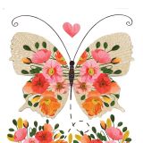 Card - Poppy Butterfly by Deb Hudson
