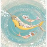 Card - Unicorn Dolphin & Mermaids by Deb Hudson