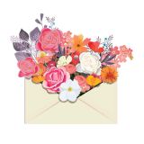 Card - Colourful Floral Envelope by Deb Hudson