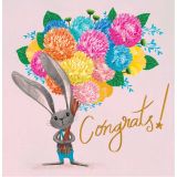 Card - Bunny Congrats S by Deb Hudson