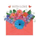 Card - With Love Envelope S by Deb Hudson