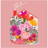 Card - Floral House S by Deb Hudson