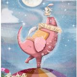 Card - Balancing Bunny & Elephant by Deb Hudson
