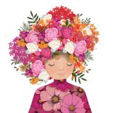 Card - Floral Hair by Deb Hudson