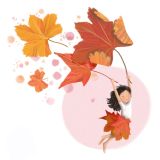 Card - Autumn Leaves by Deb Hudson