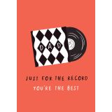 Card - Just For the Record by Duchess Plum