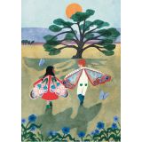 Card - Girl & Boy Wearing Wings by Elisabeth Dorrian