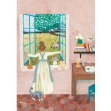 Card - Woman Looking Outside by Elisabeth Dorrian