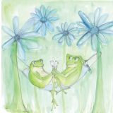 Card - Two Frogs in a Mask by Emma Pleasance