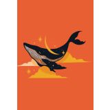 Card -  Orange Whale by Eureka