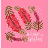Card - Birthday Wishes Banksia by Emma Whitelaw
