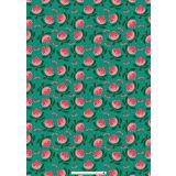 Wrapping Sheets - Waratah On Green by Emma Whitelaw