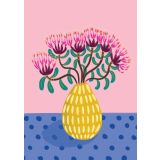 Card - Kangaroo Paw Vase by Emma Whitelaw