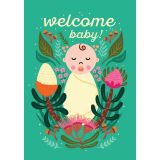 Card -Welcome Baby by Emma Whitelaw